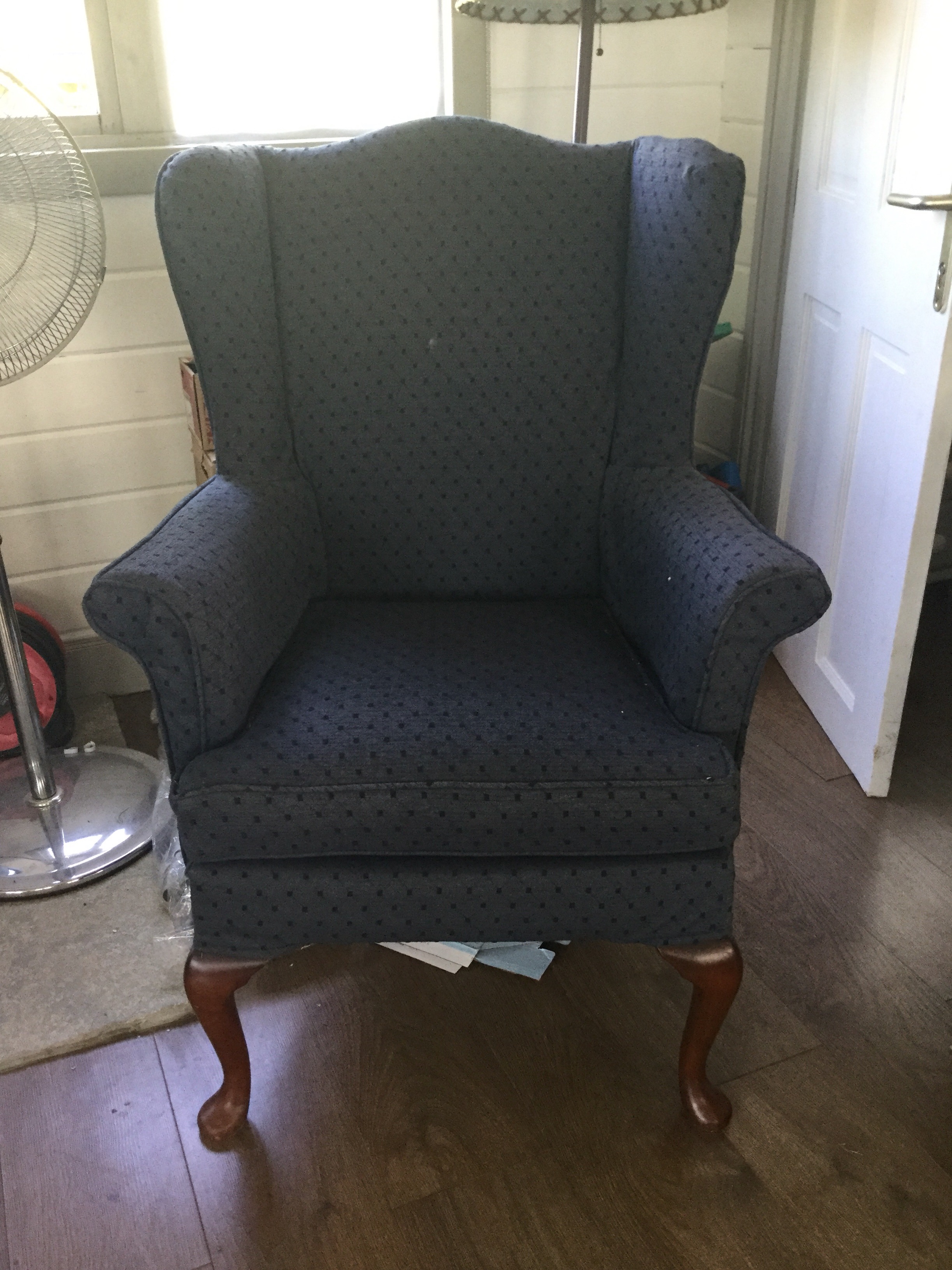 Parker Knoll Wingback Before Refurb