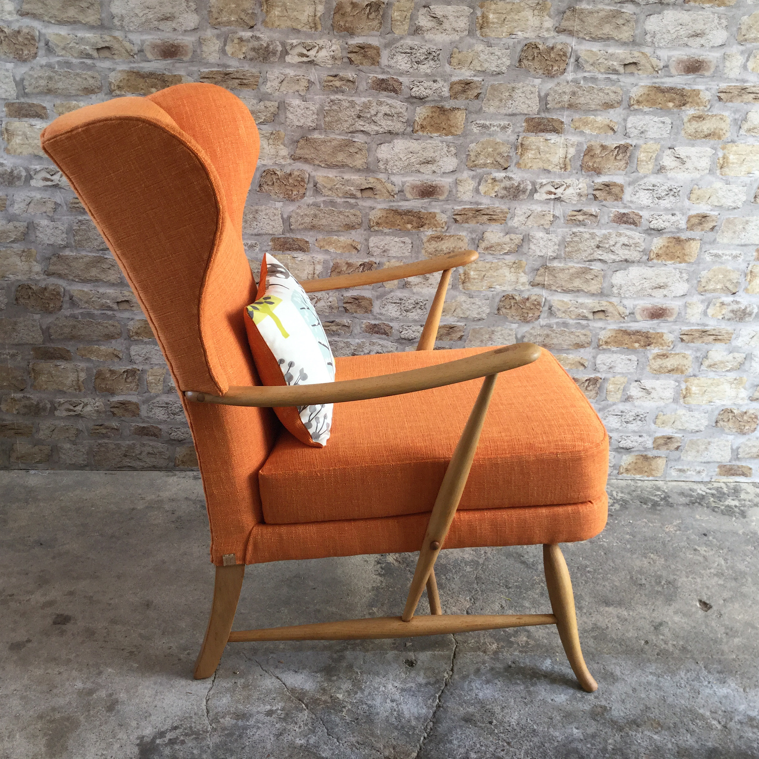 Mid Century Ercol Wingback Chair