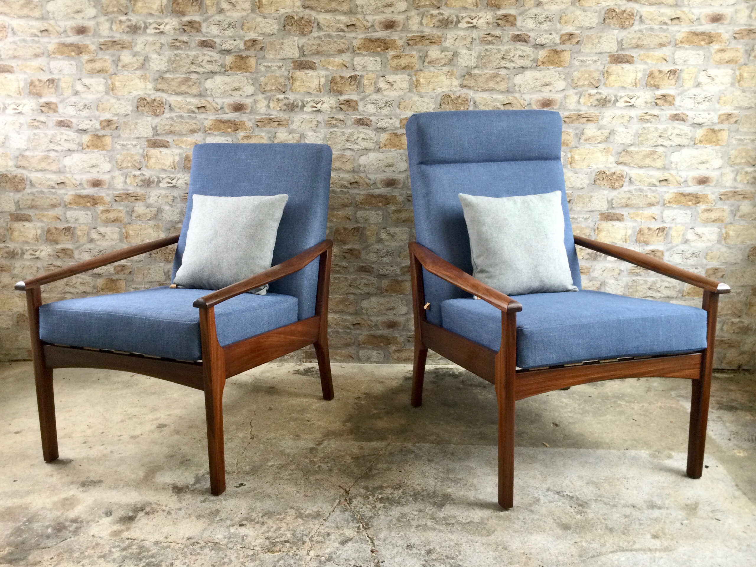 Mid Century Afromosia Chairs