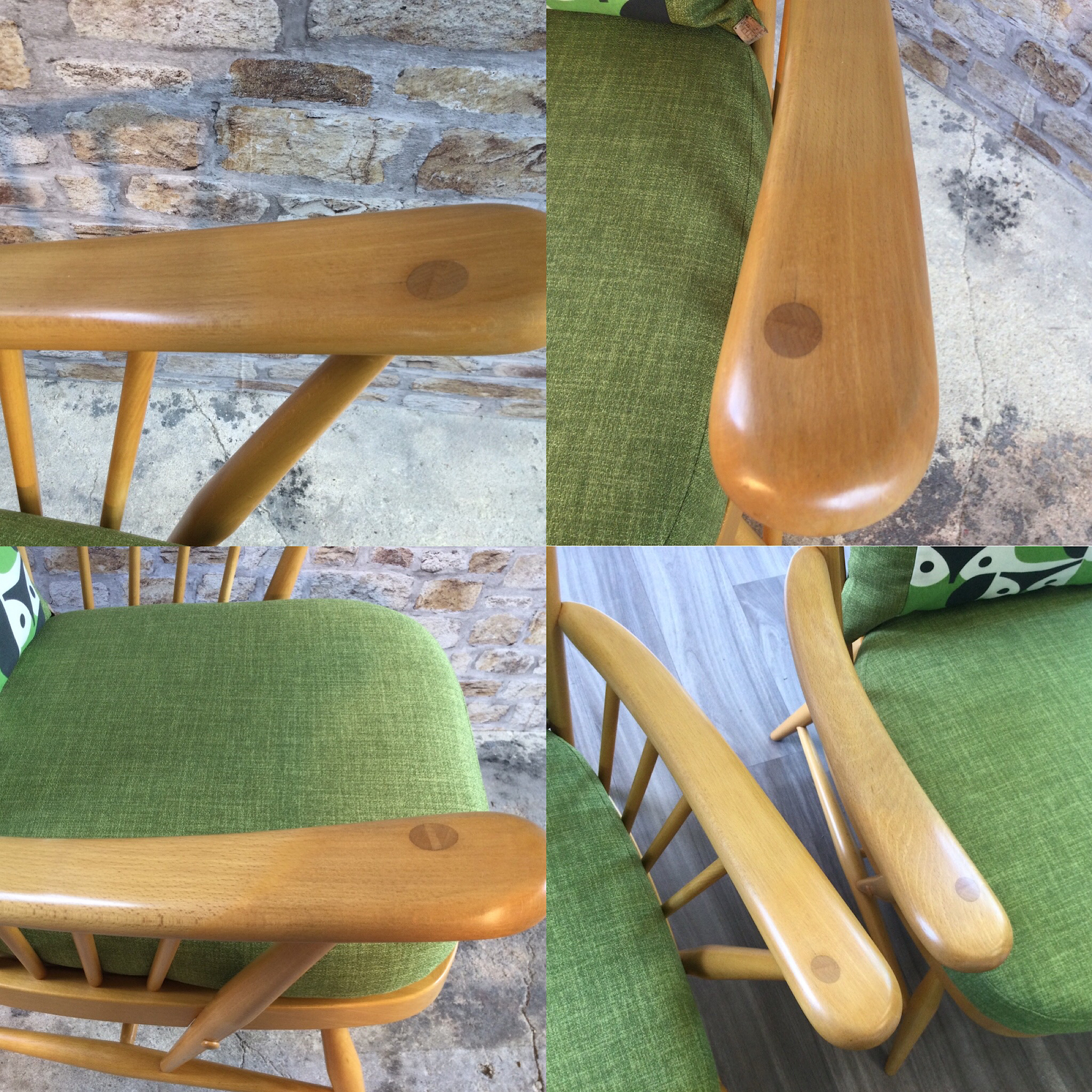 Refurbished 20th Century Ercol Evergreen Chair (Number 1 of 2) Take A Pew