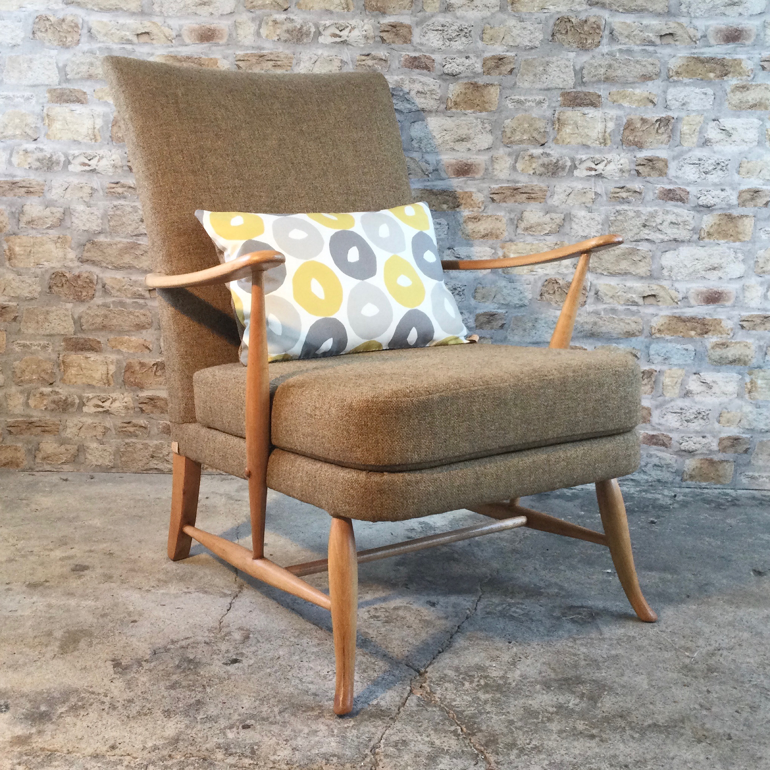 Mid Century Ercol Chair in Camira Wool