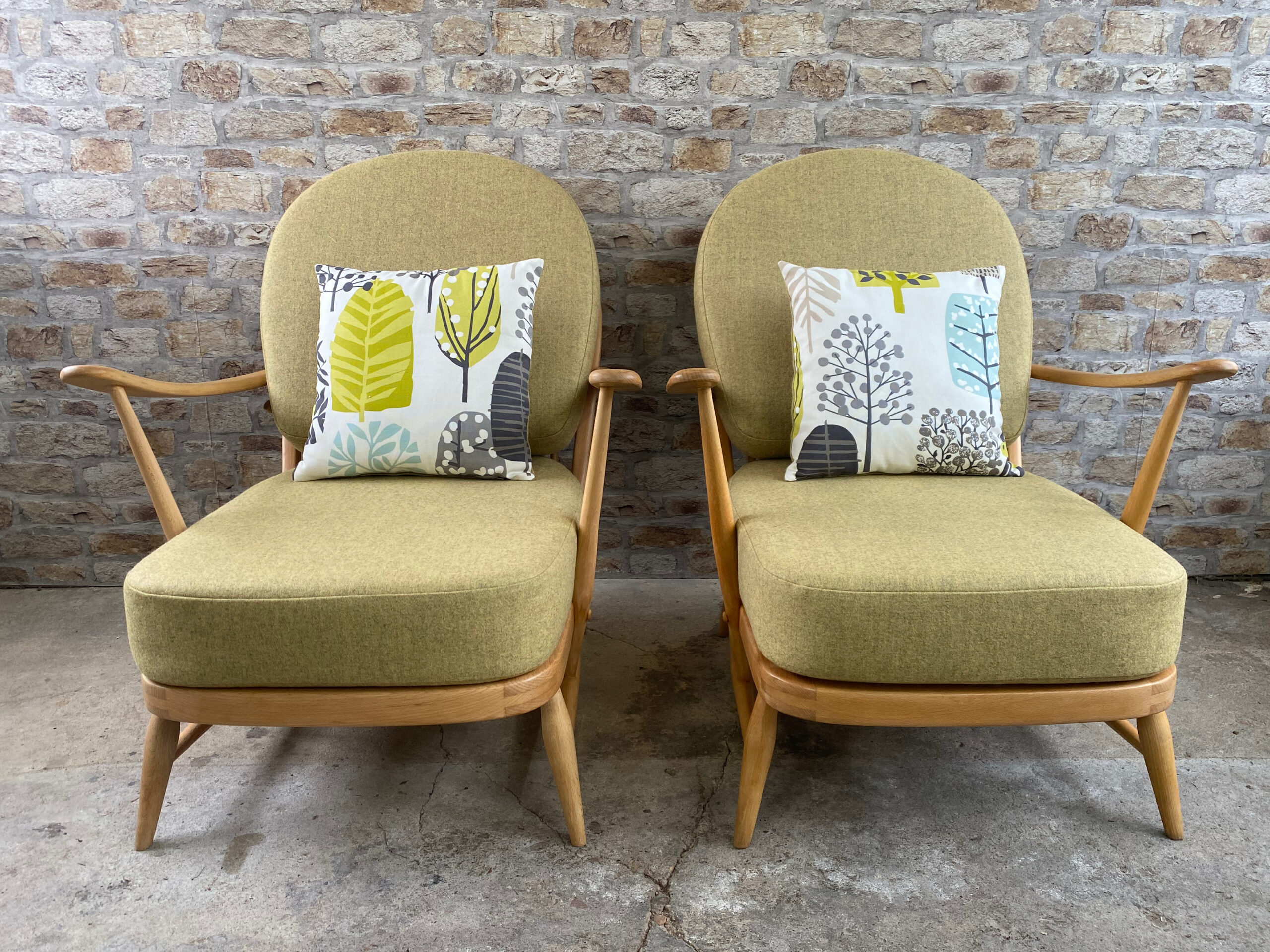 Mid Century Ercol 203 Chairs