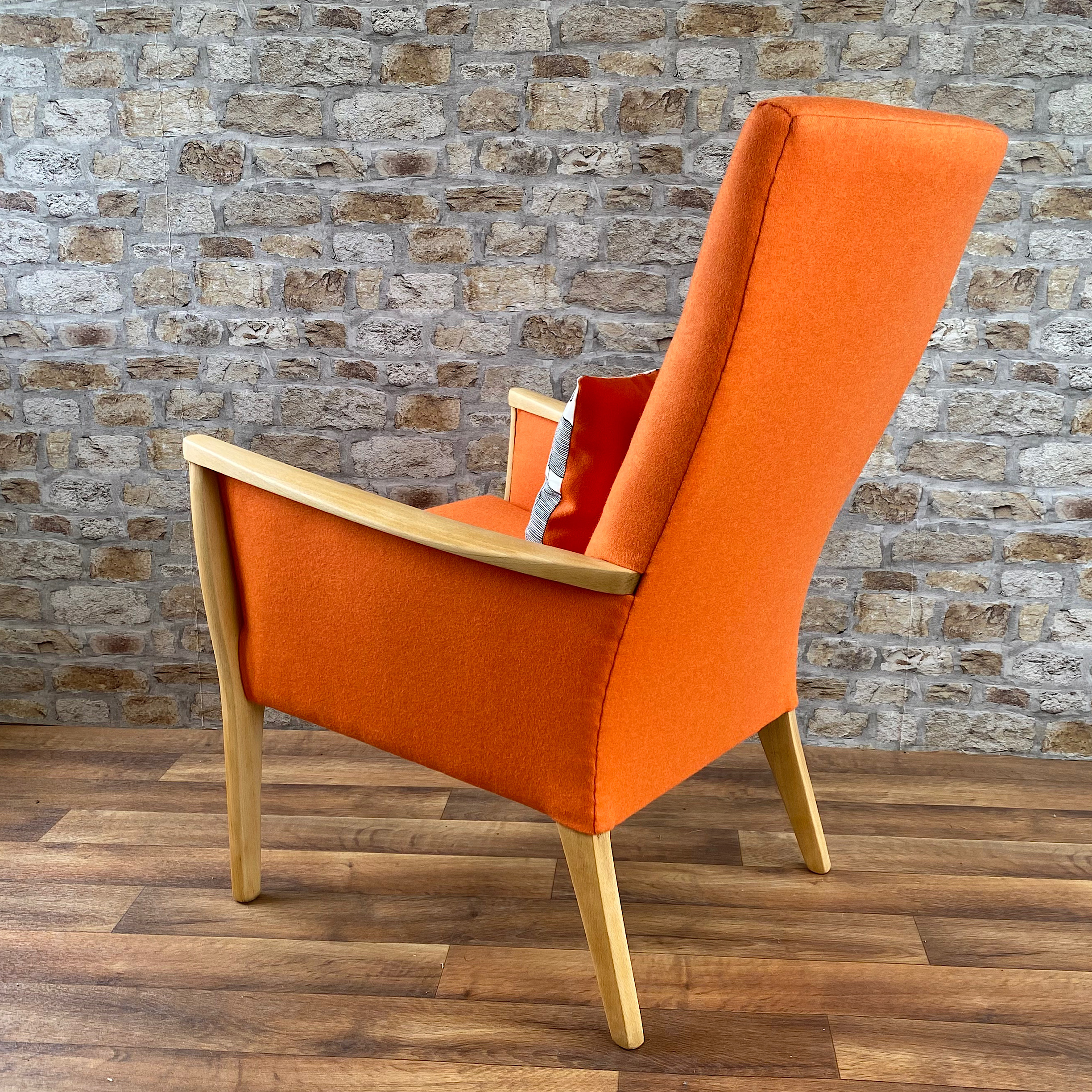 Mid Century Parker Knoll Chair in Orange