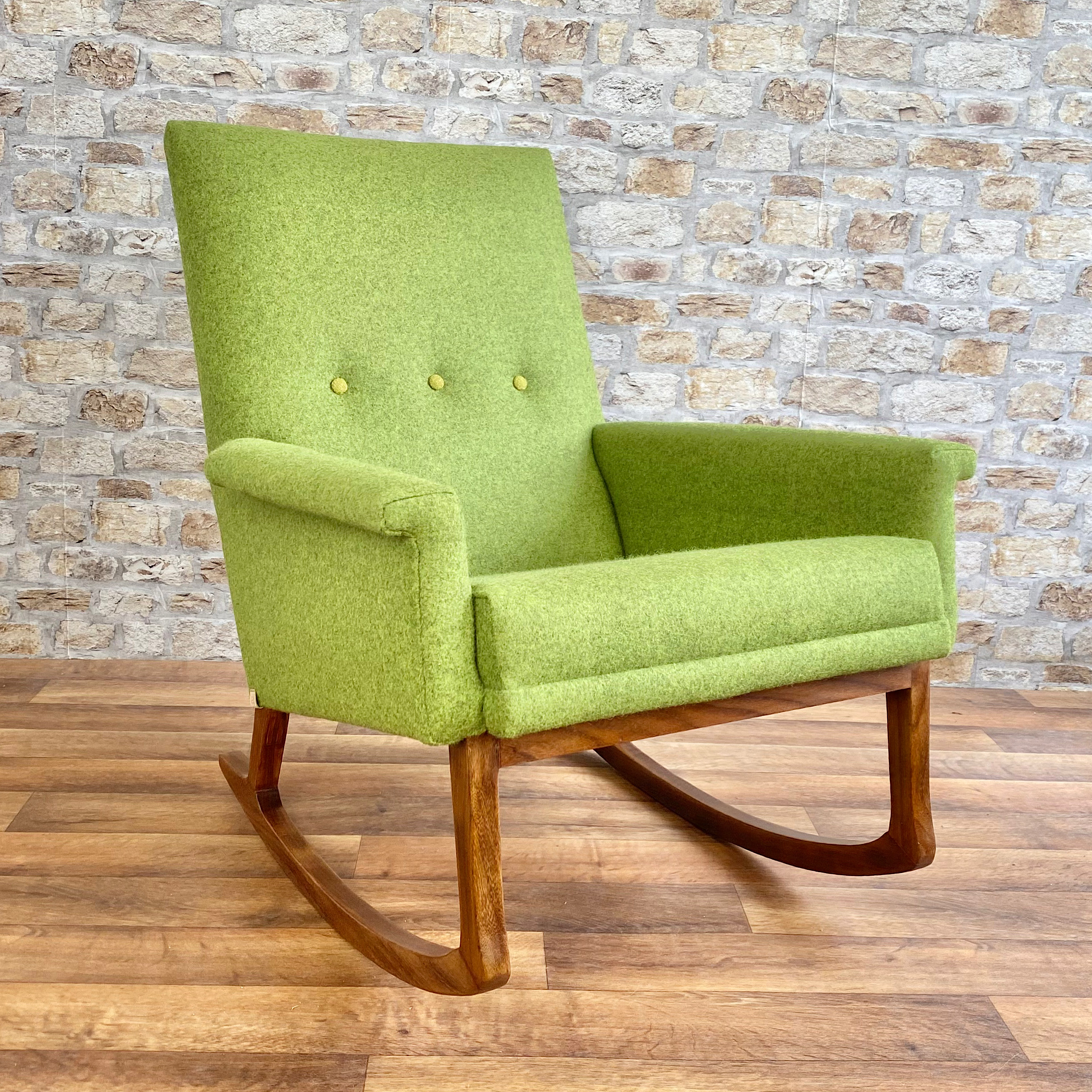 Afromosia Mid Century Rocking Chair