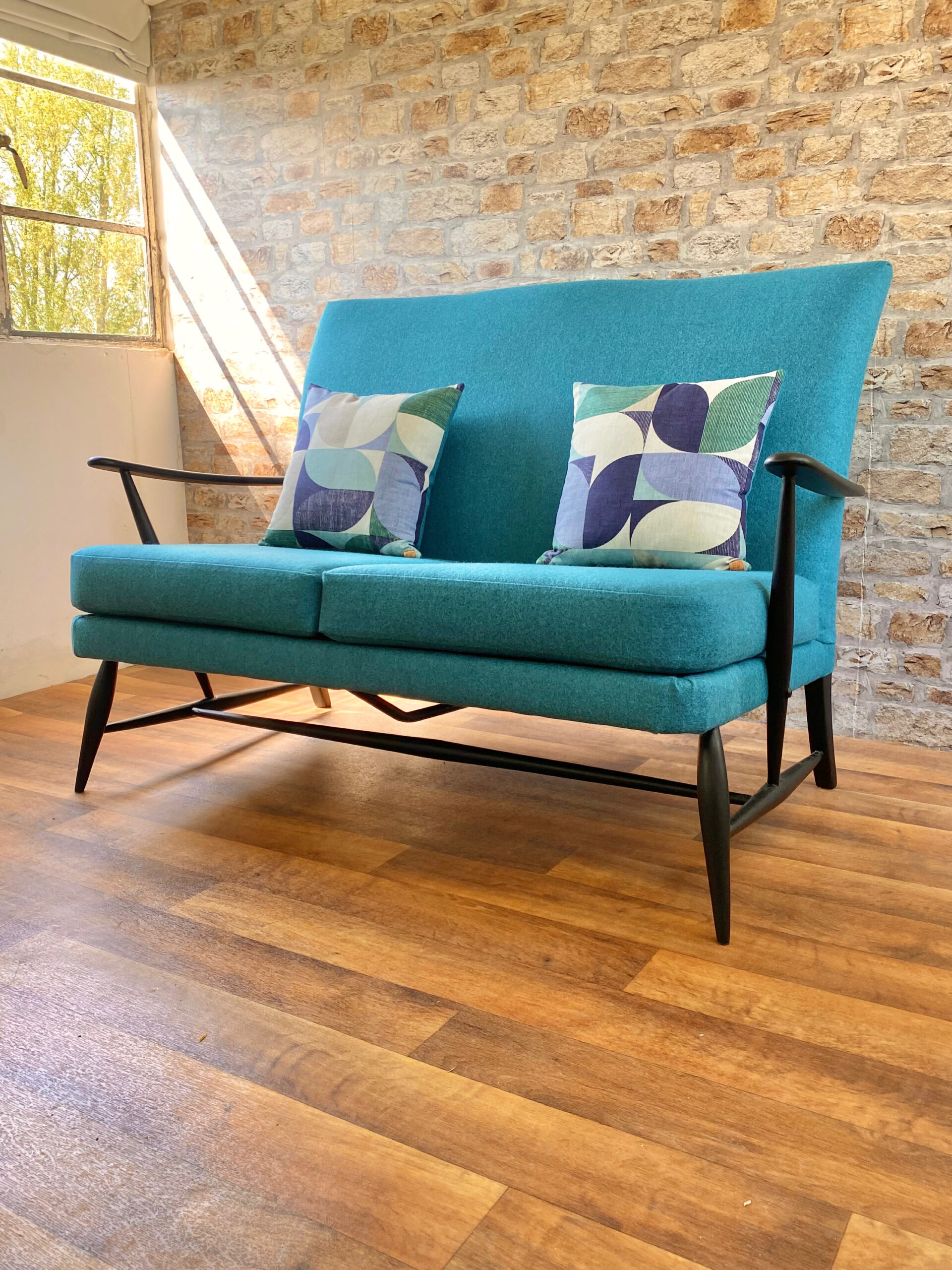 Mid Century Ercol 2 Seater Sofa