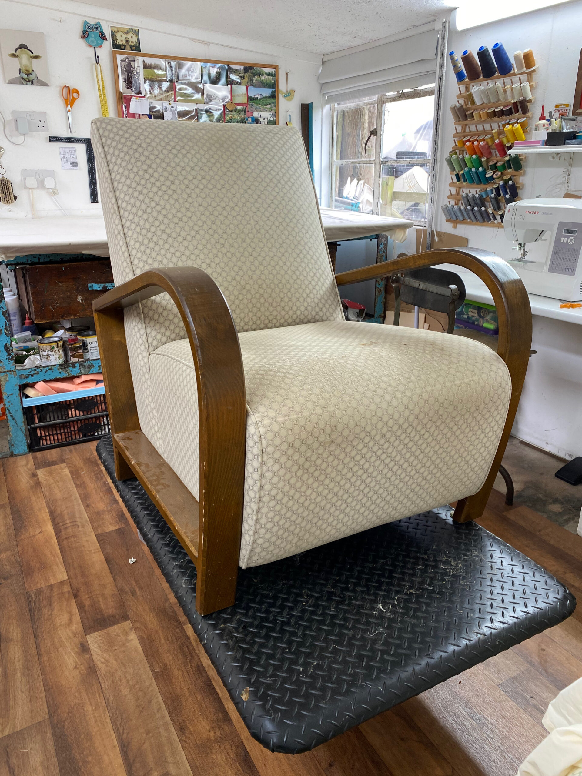 Laura Ashley Chair before refurb