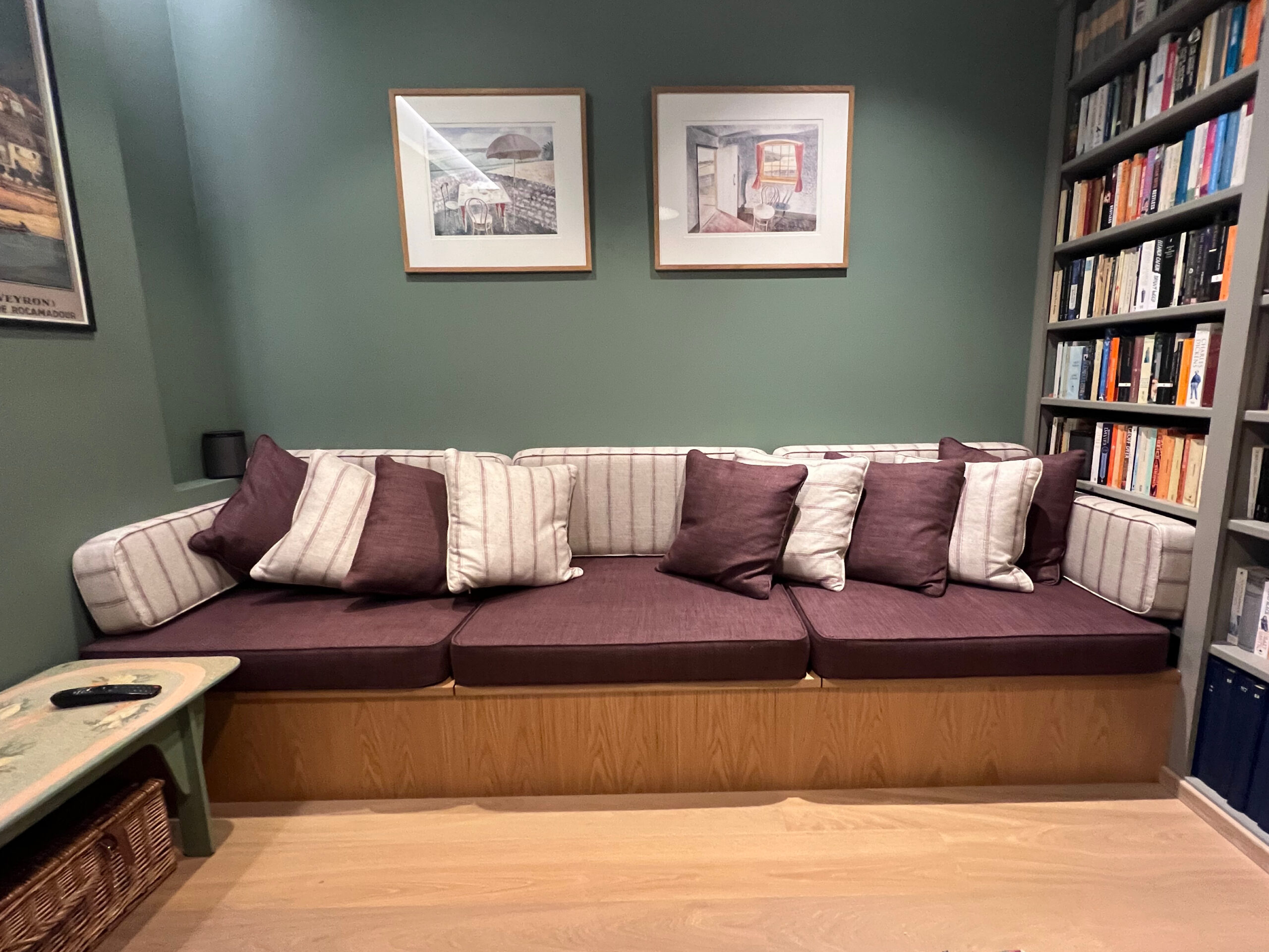 Box and scatter cushions from Take A Pew Box and scatter cushions from Take A Pew