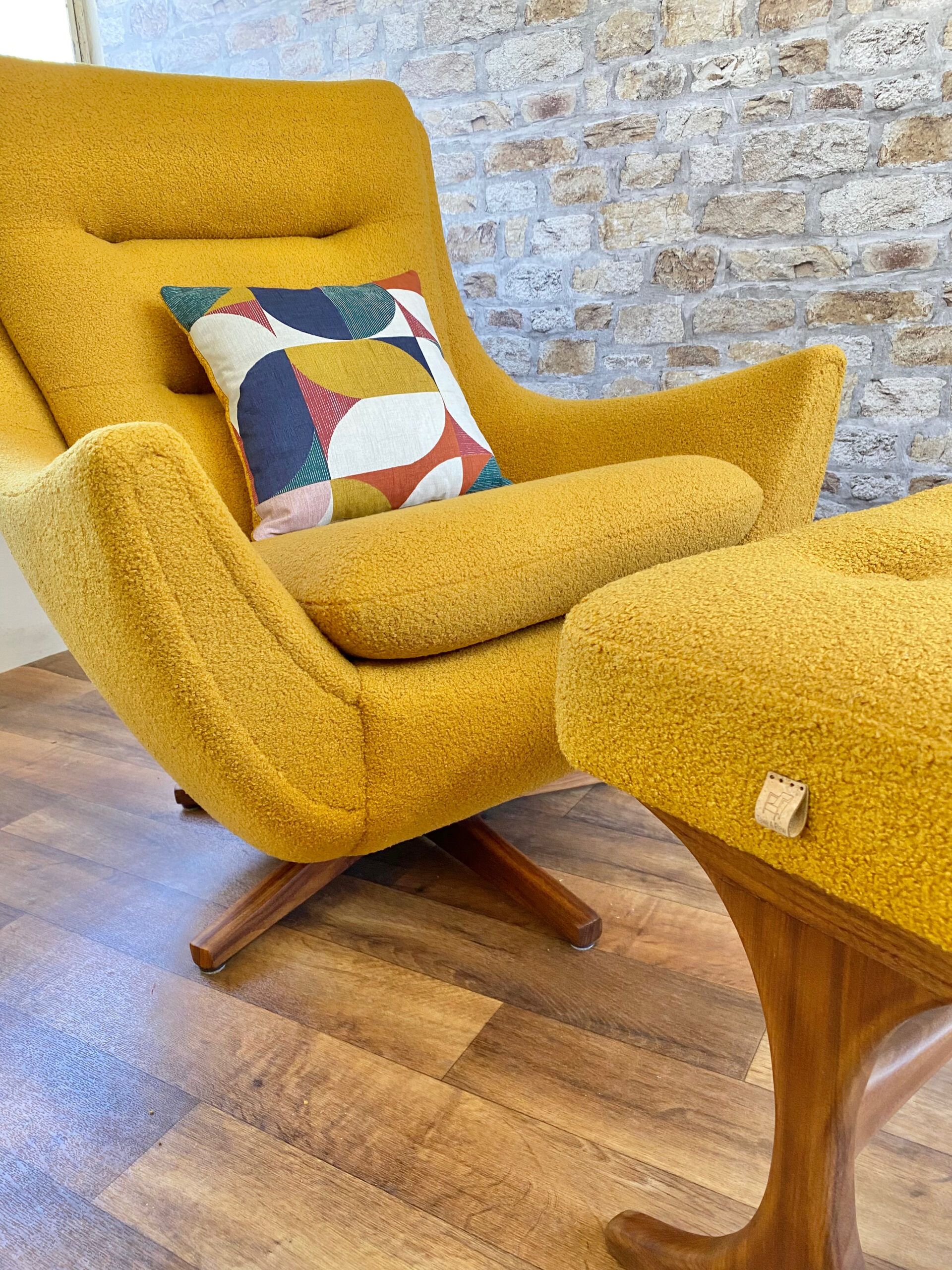 Parker Knoll 110/1 Chair & Footstool