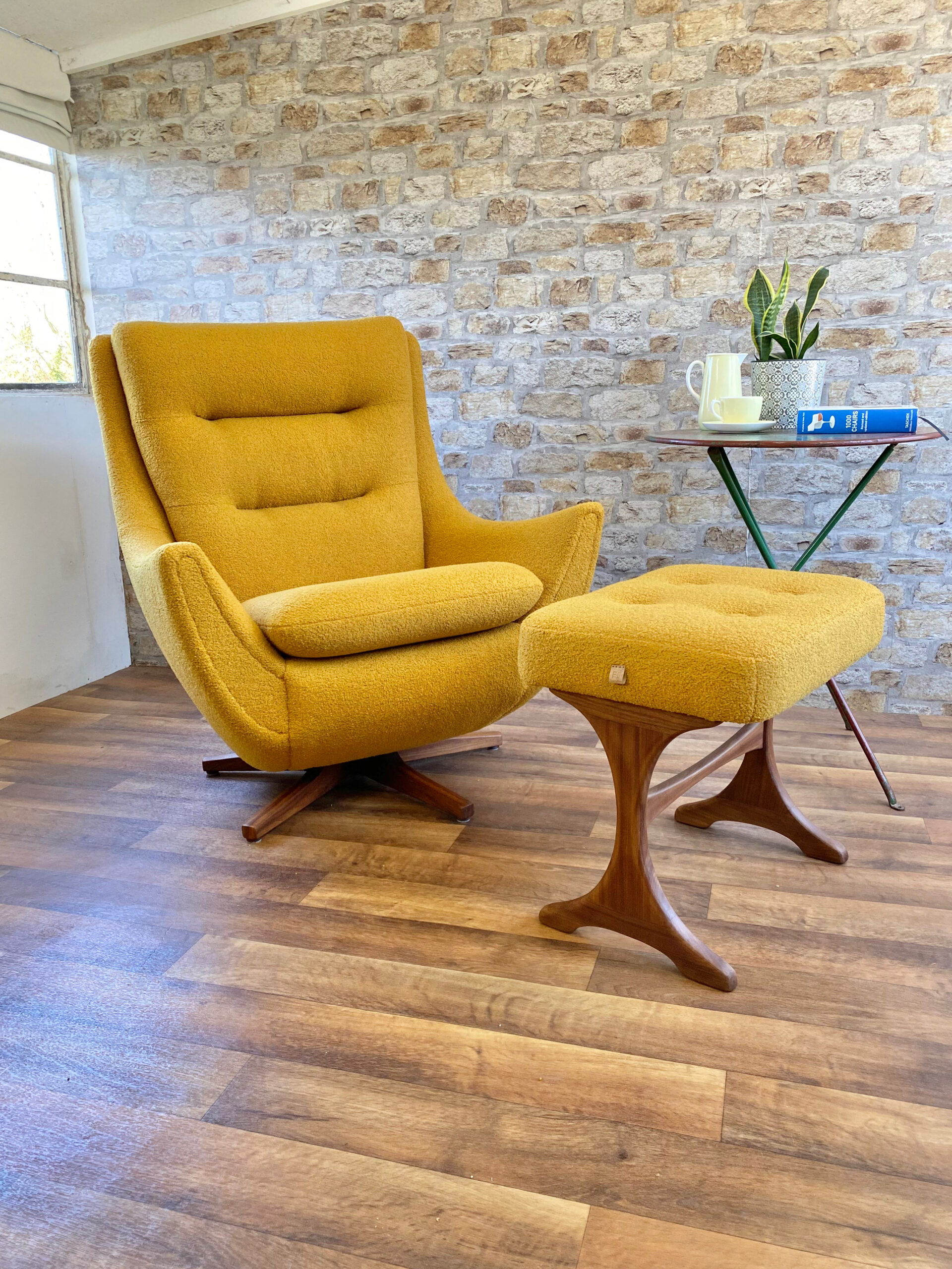 Parker Knoll 110/1 Chair & Footstool