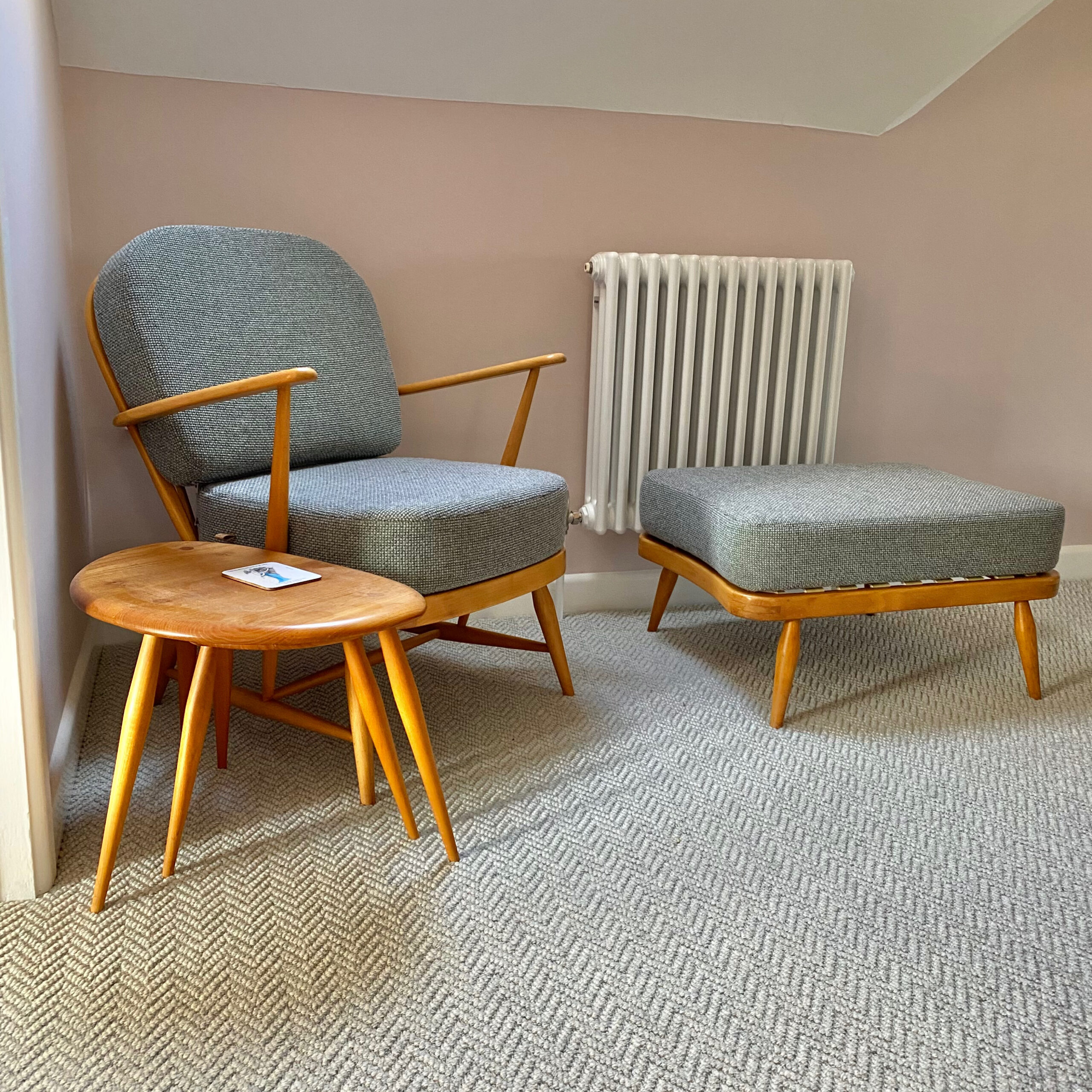 Ercol 334 Chair and 341 Footstool